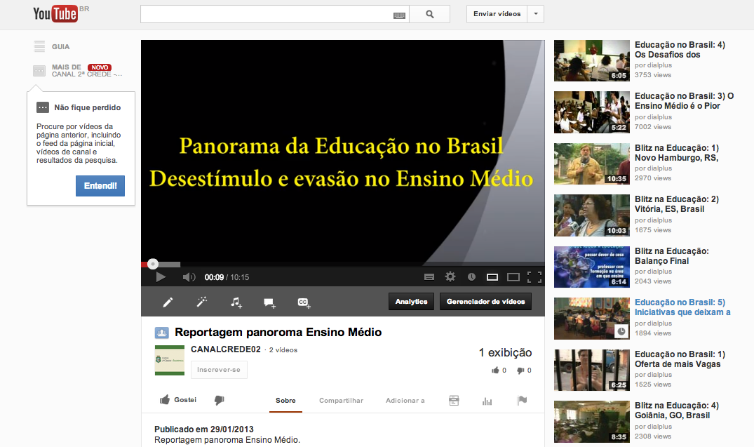 Panorama Educação